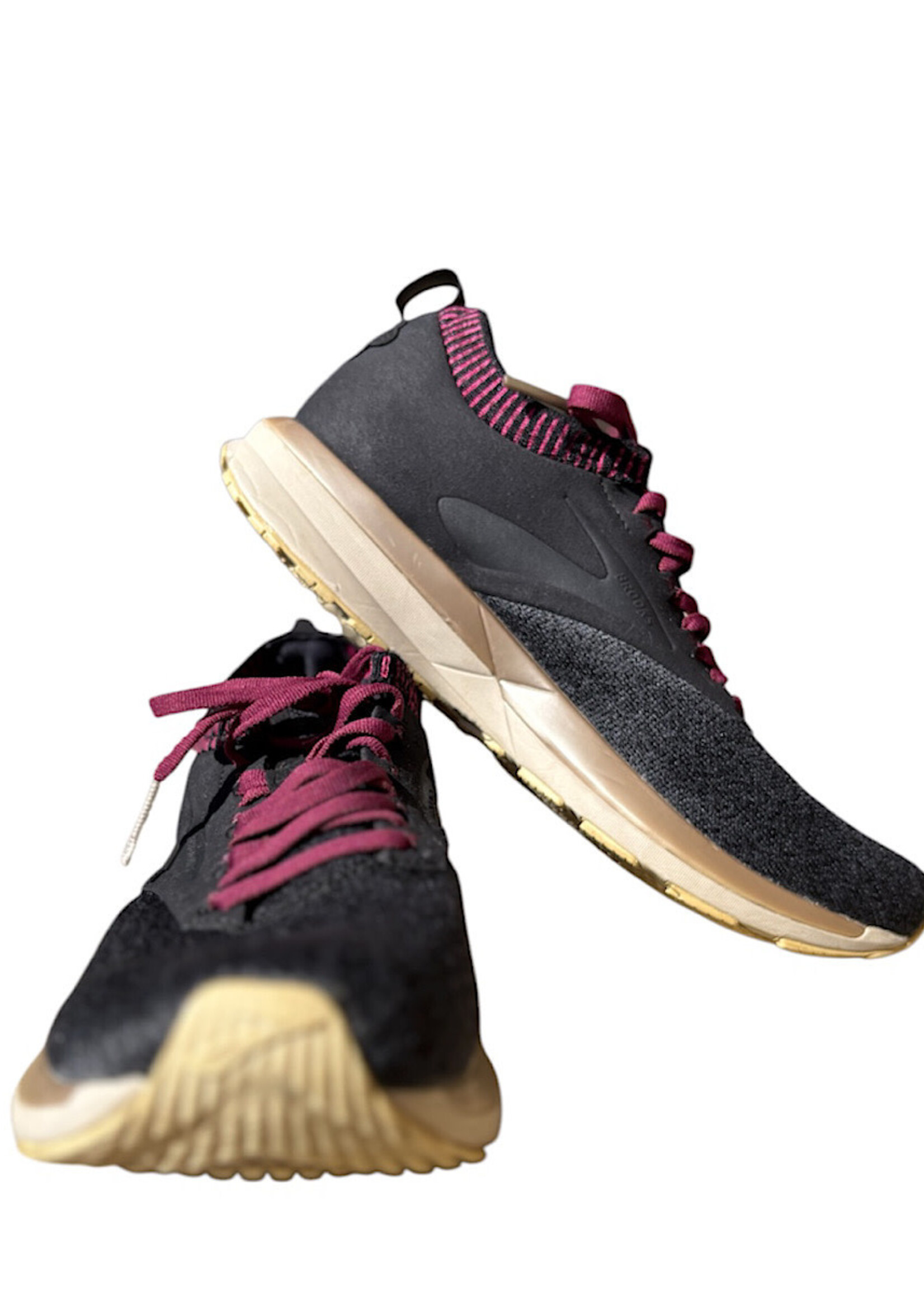 Women's Ricochet DNA AMP Shoes Charcoal/ Burgundy Size 9-RF