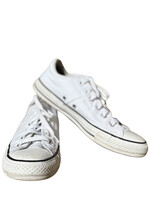 White Converse Low Top Sneakers Size 9-RF