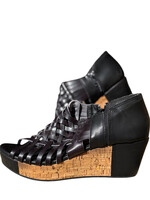 Corky's Black Wedges with Side Zipper Size 9-RF