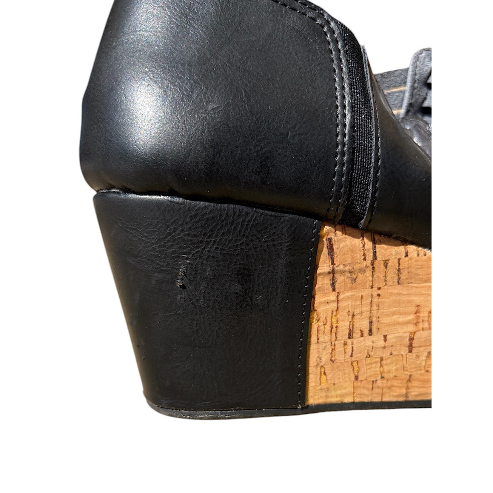 Corky's Black Wedges with Side Zipper Size 9-RF