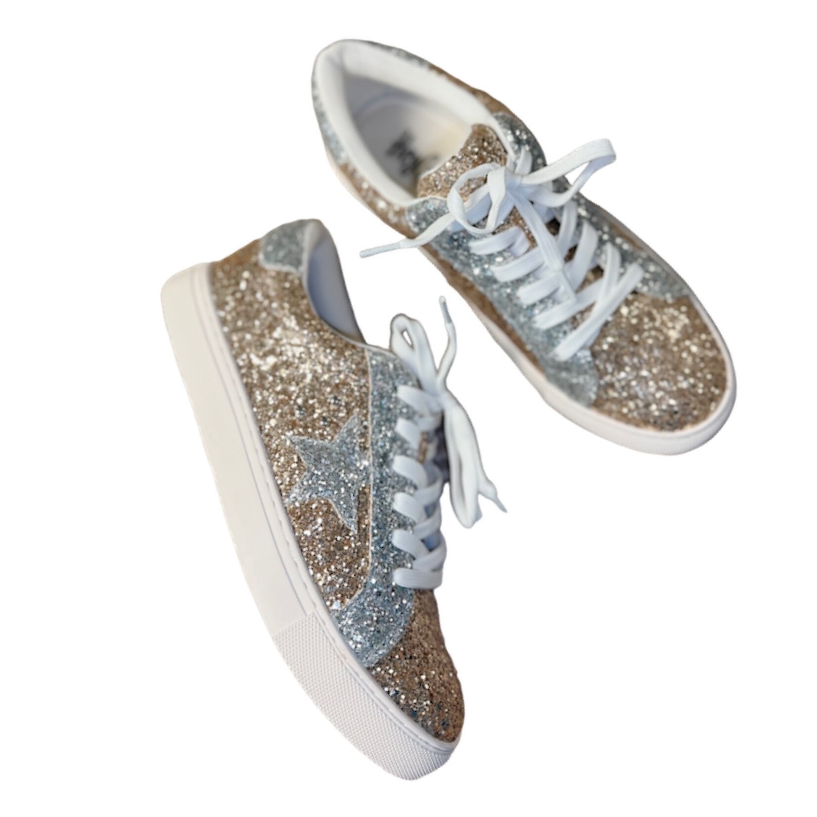 Corkys Super Nova Silver/ Gold Glitter Sneakers