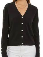 Black Jewel Button Cardigan