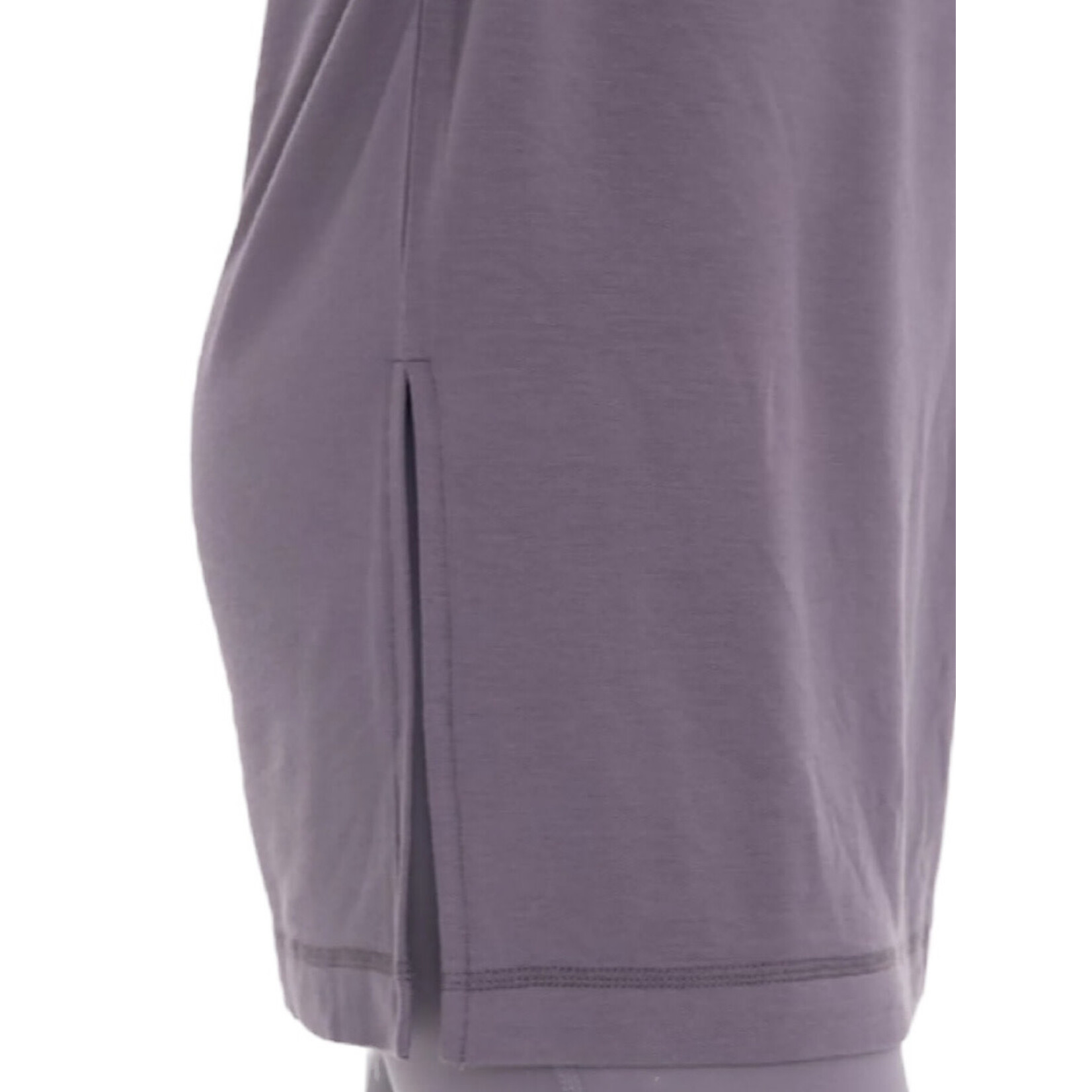 Grey Dolman Sleeve Oversized Tunic Tee