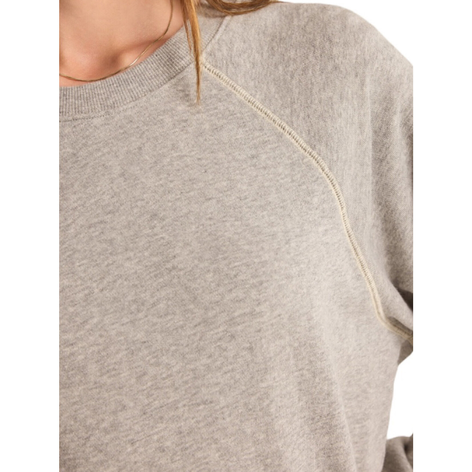 Z Supply Z Supply Saldana French Terry Top Classic Heather Grey
