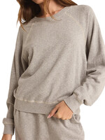 Z Supply Z Supply Saldana French Terry Top Classic Heather Grey