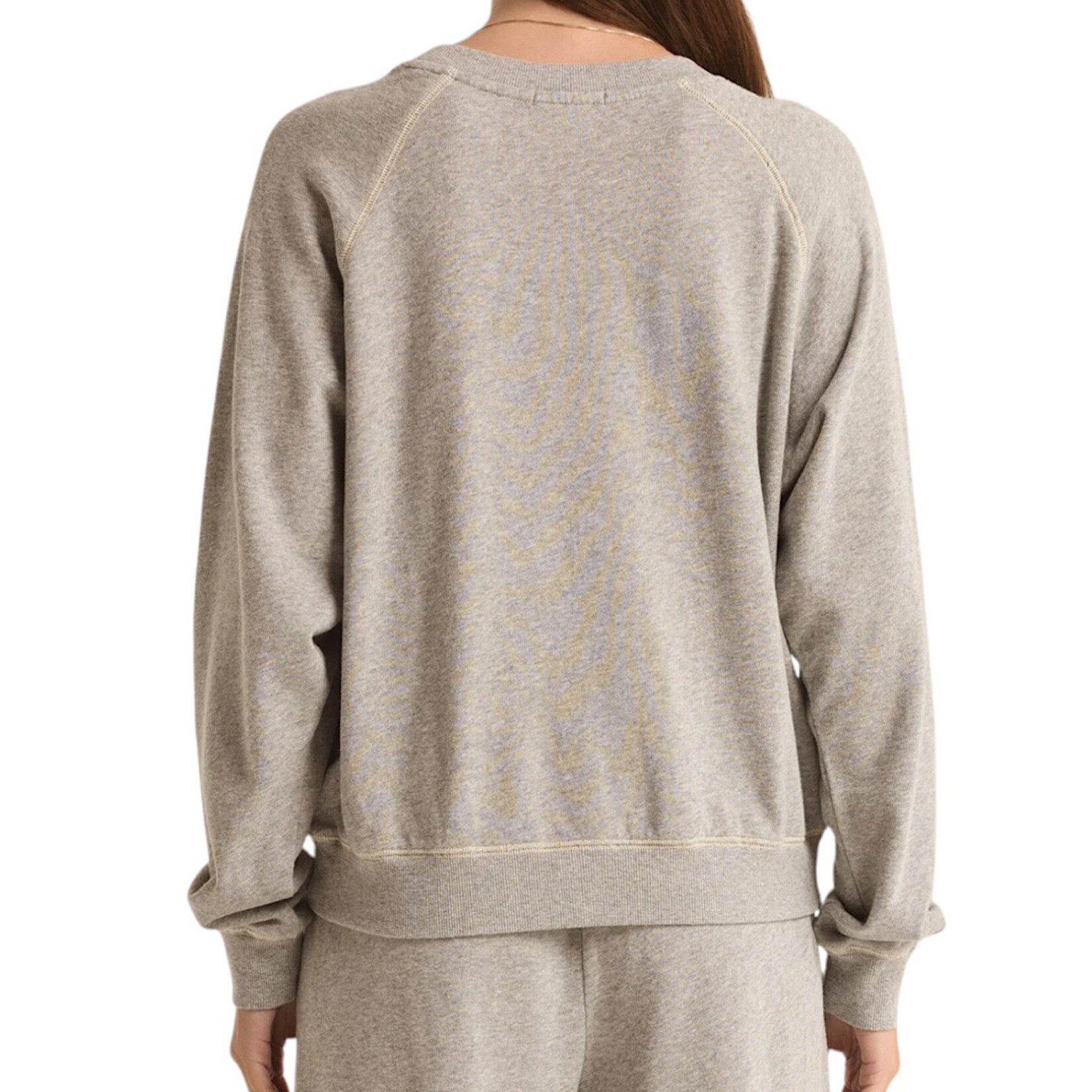 Z Supply Z Supply Saldana French Terry Top Classic Heather Grey