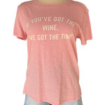 Z Supply Light Pink Z Supply Wine Tee Size S -RF