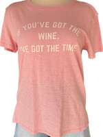 Z Supply Light Pink Z Supply Wine Tee Size S -RF