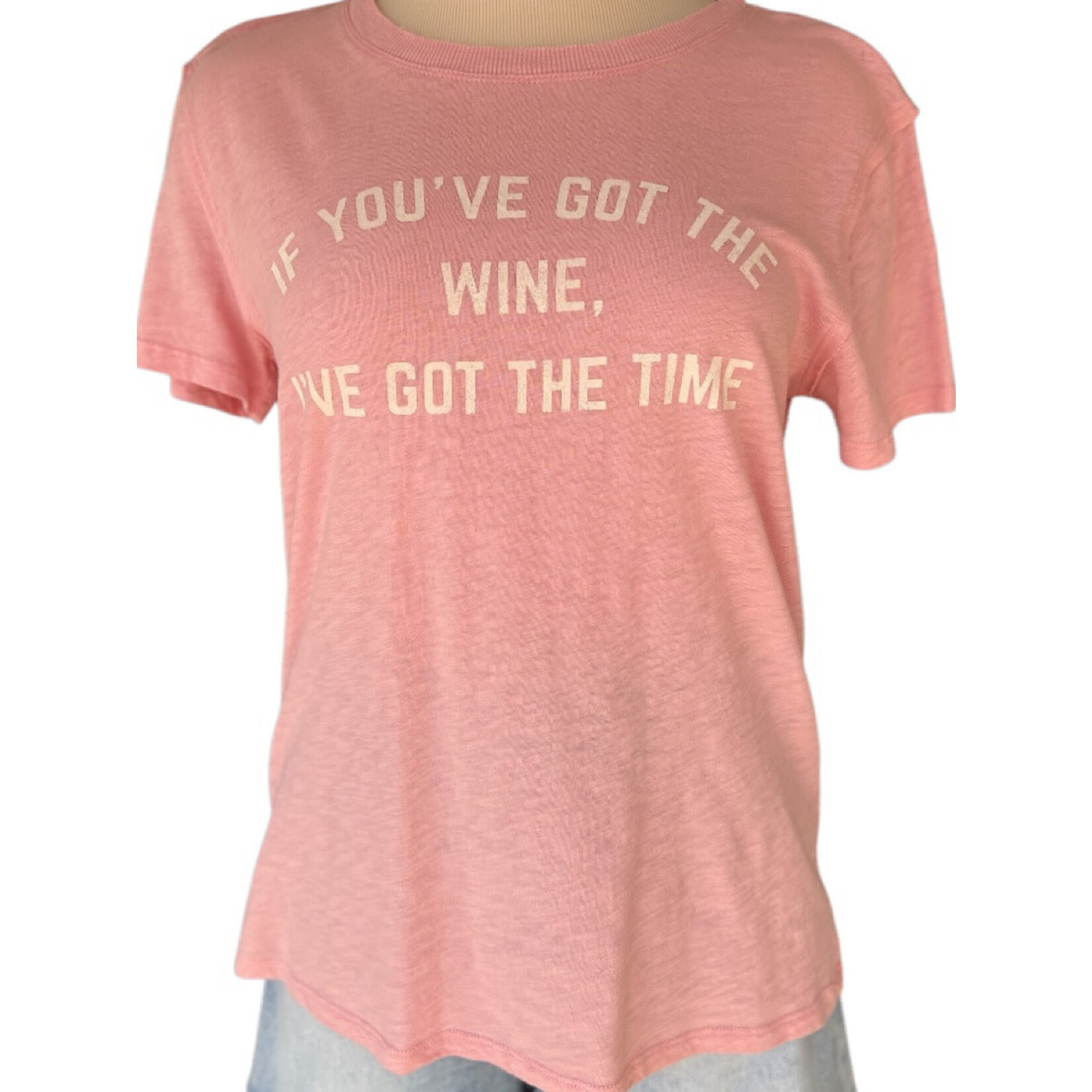 Z Supply Light Pink Z Supply Wine Tee Size S -RF