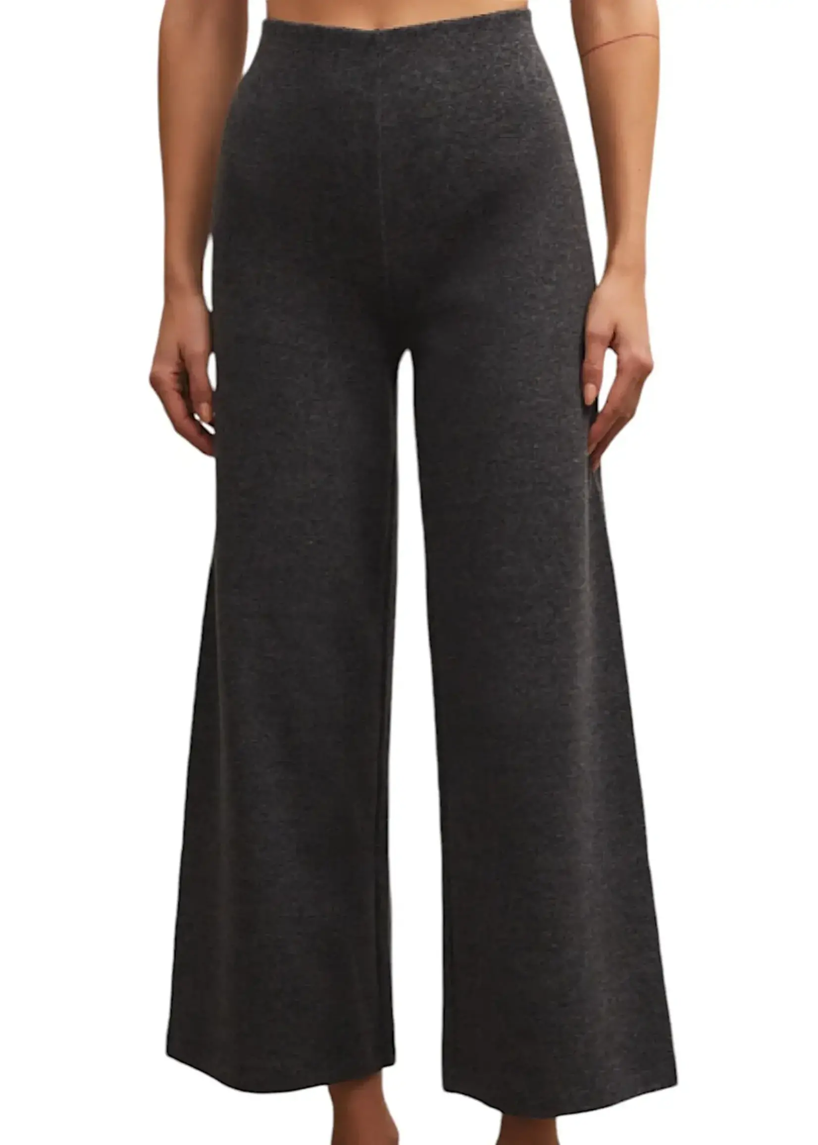 Z Supply Z Supply Delaney Brushed Rib Pant Charcoal Heather