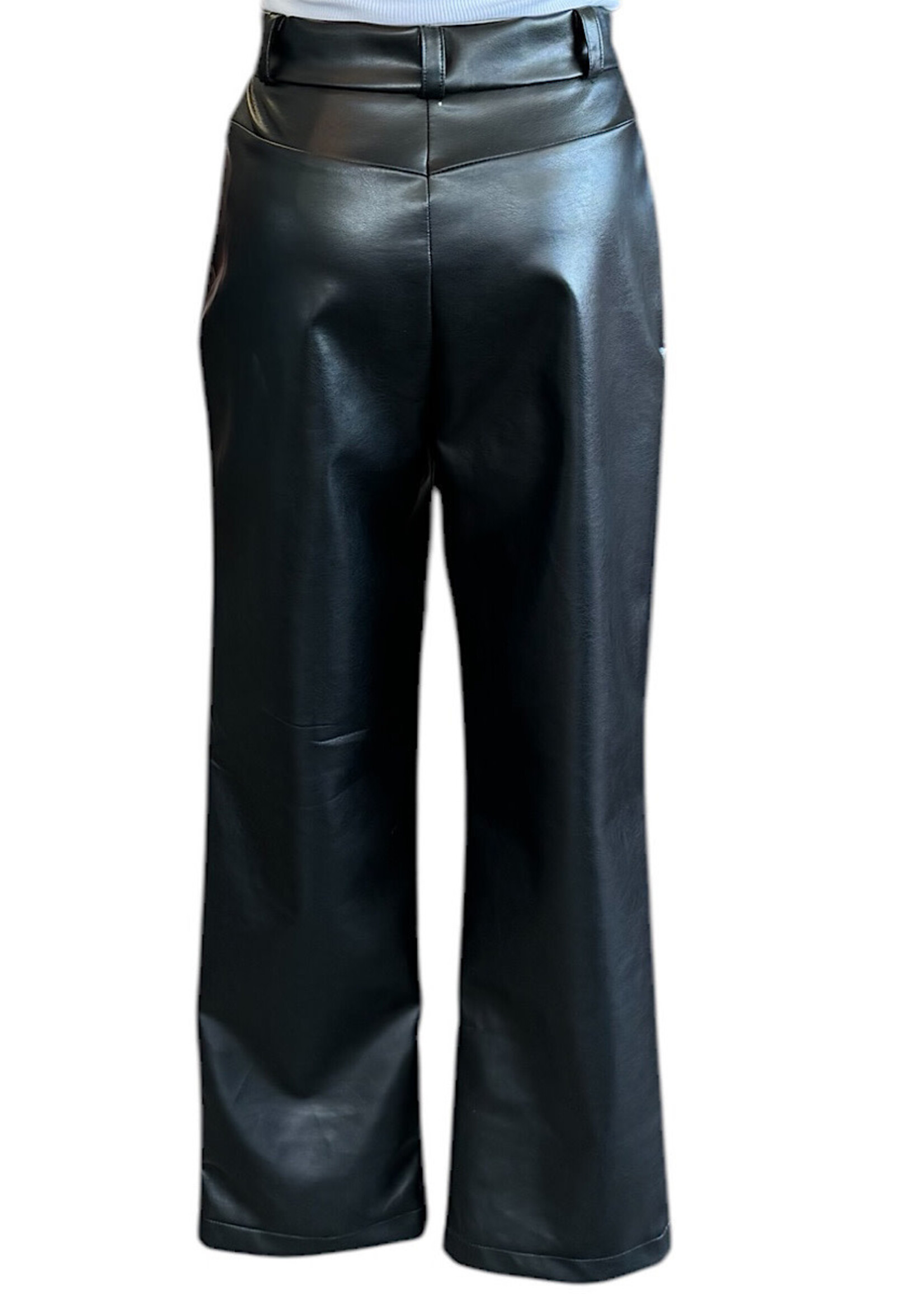Black PU Pants