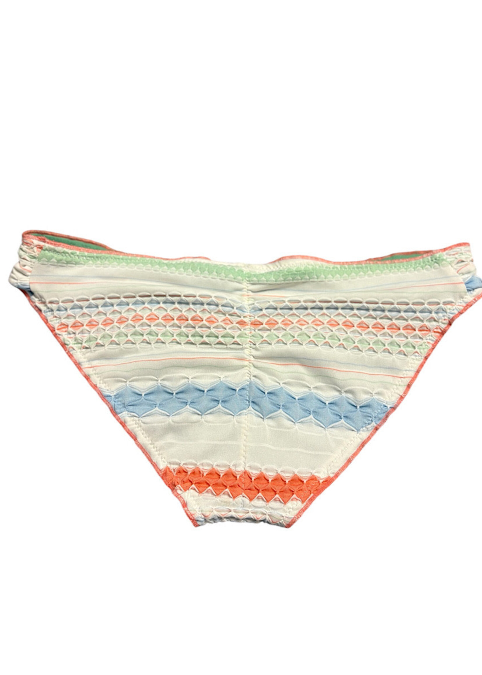 BECCA Multi Pastel Color Bikini Bottoms Size Large-RF