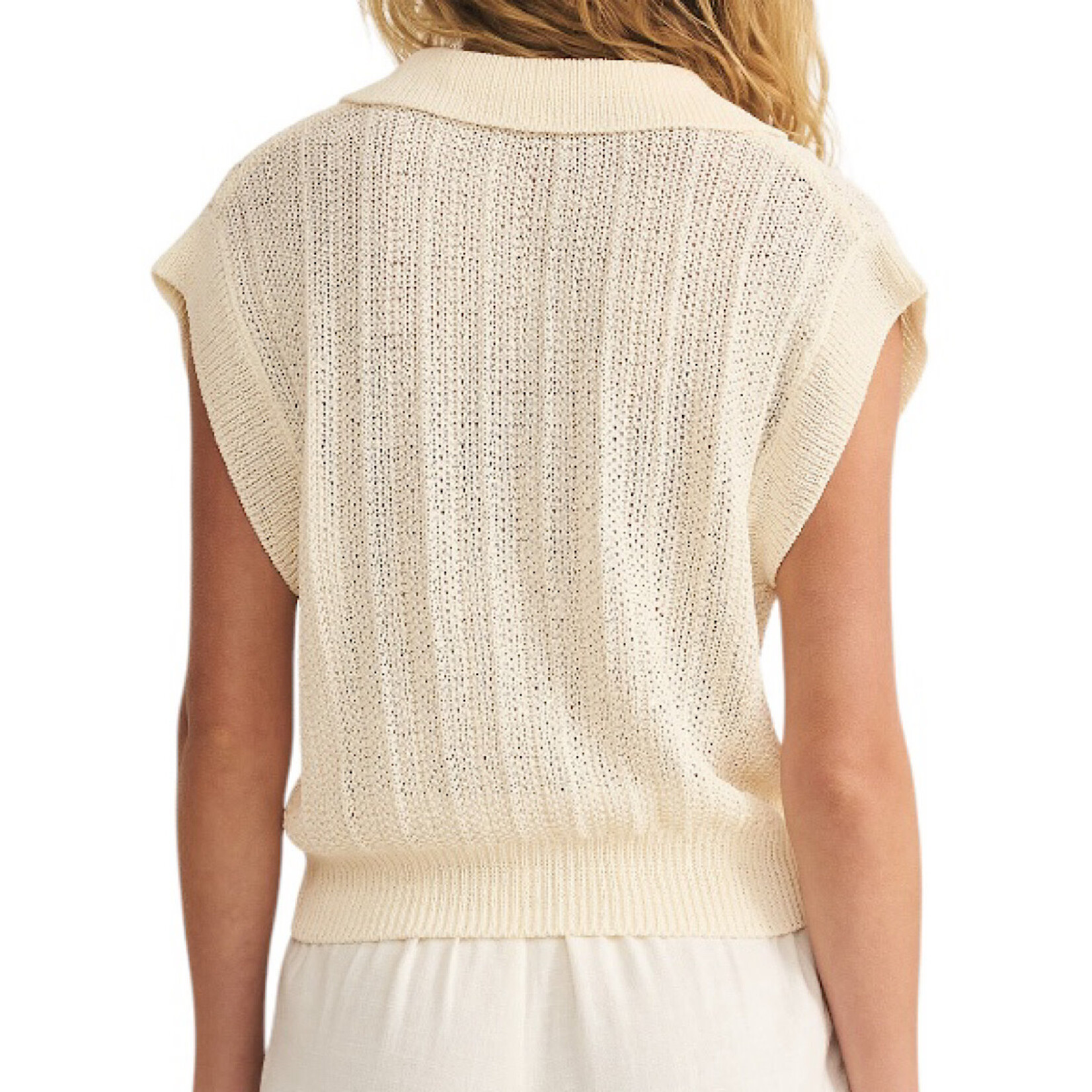 Z Supply Z Supply Lauden Polo Top Sea Salt