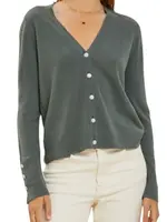 Jade Jewel Button Cardigan