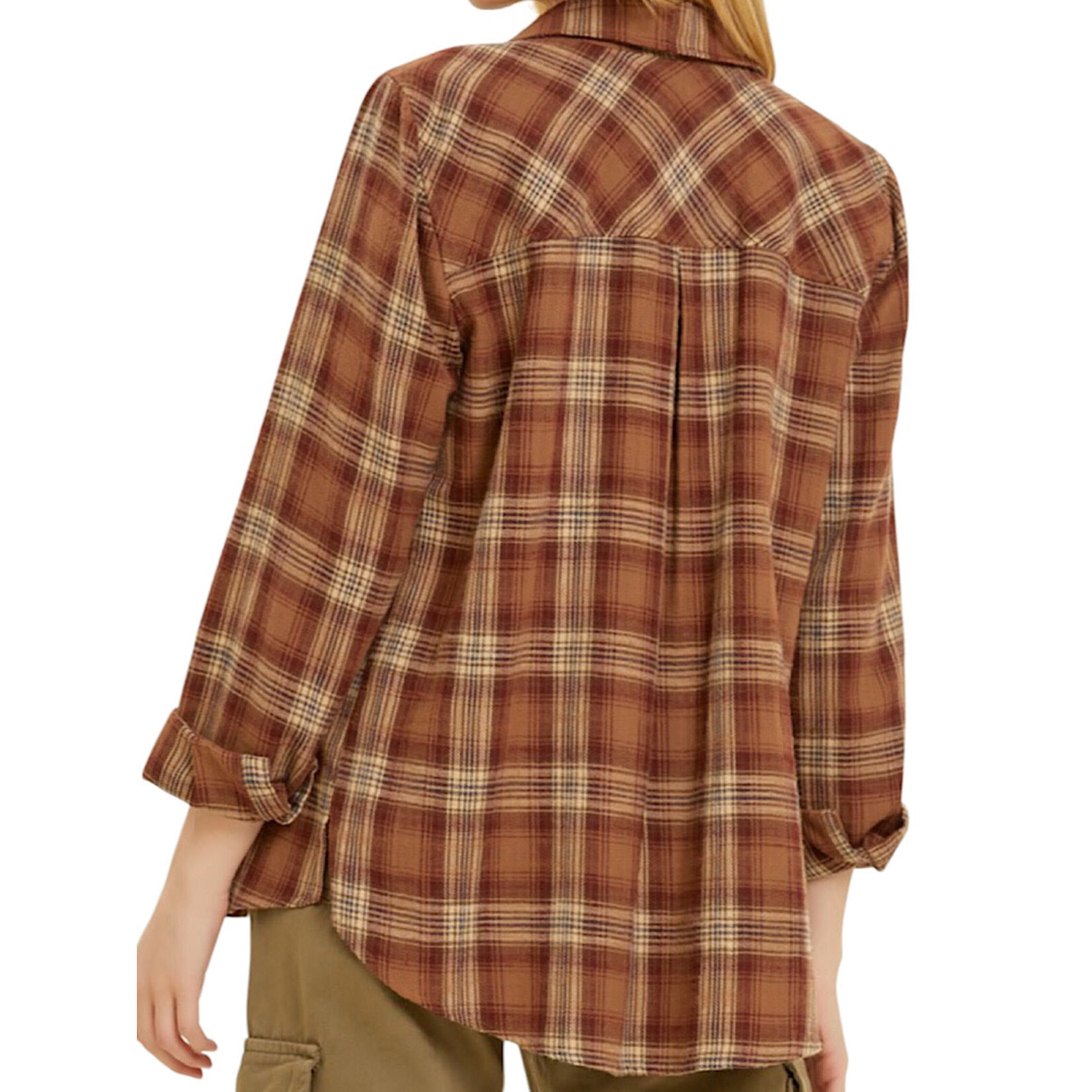 Clay Dark Boyfriend Flannel