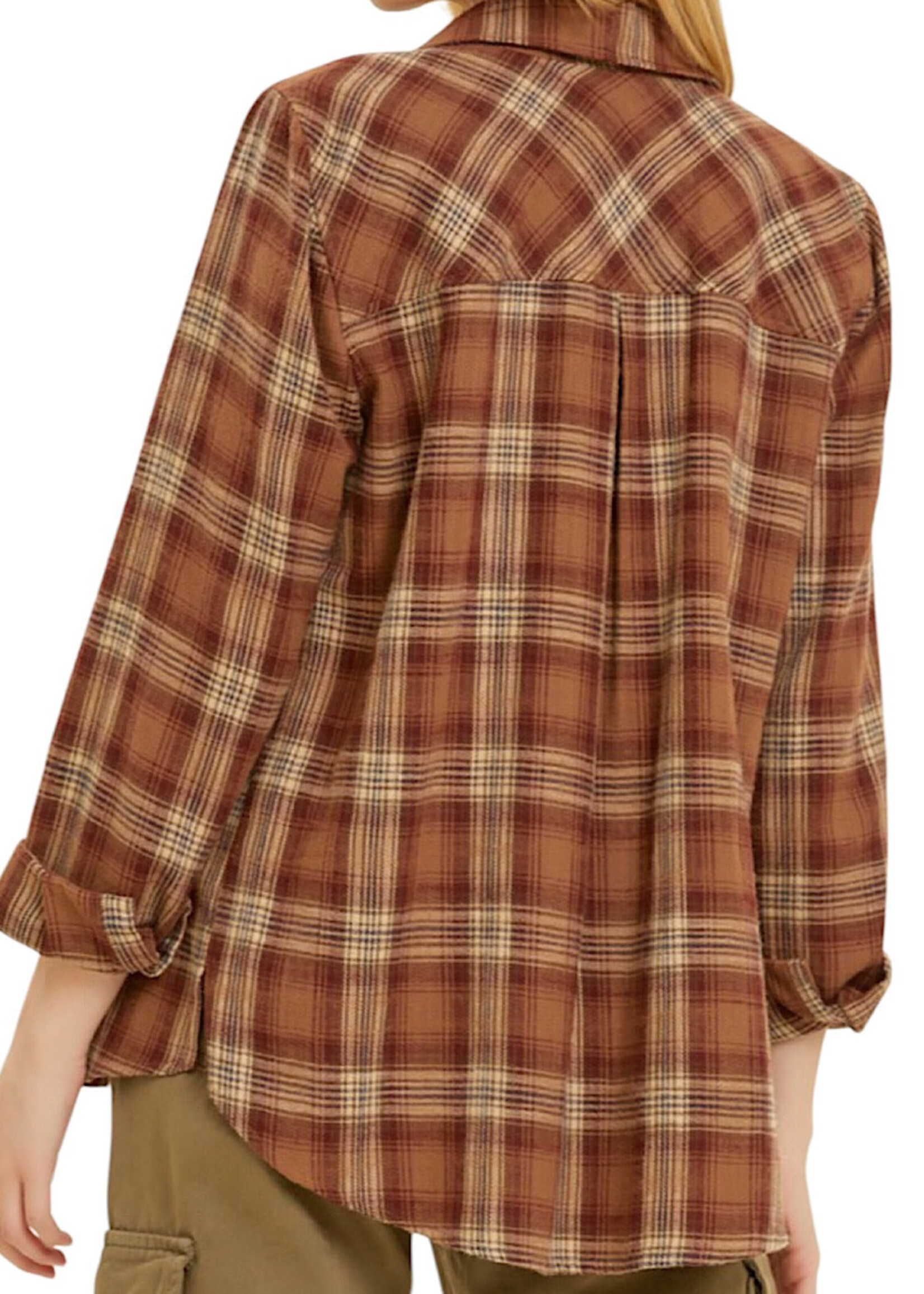Clay Dark Boyfriend Flannel