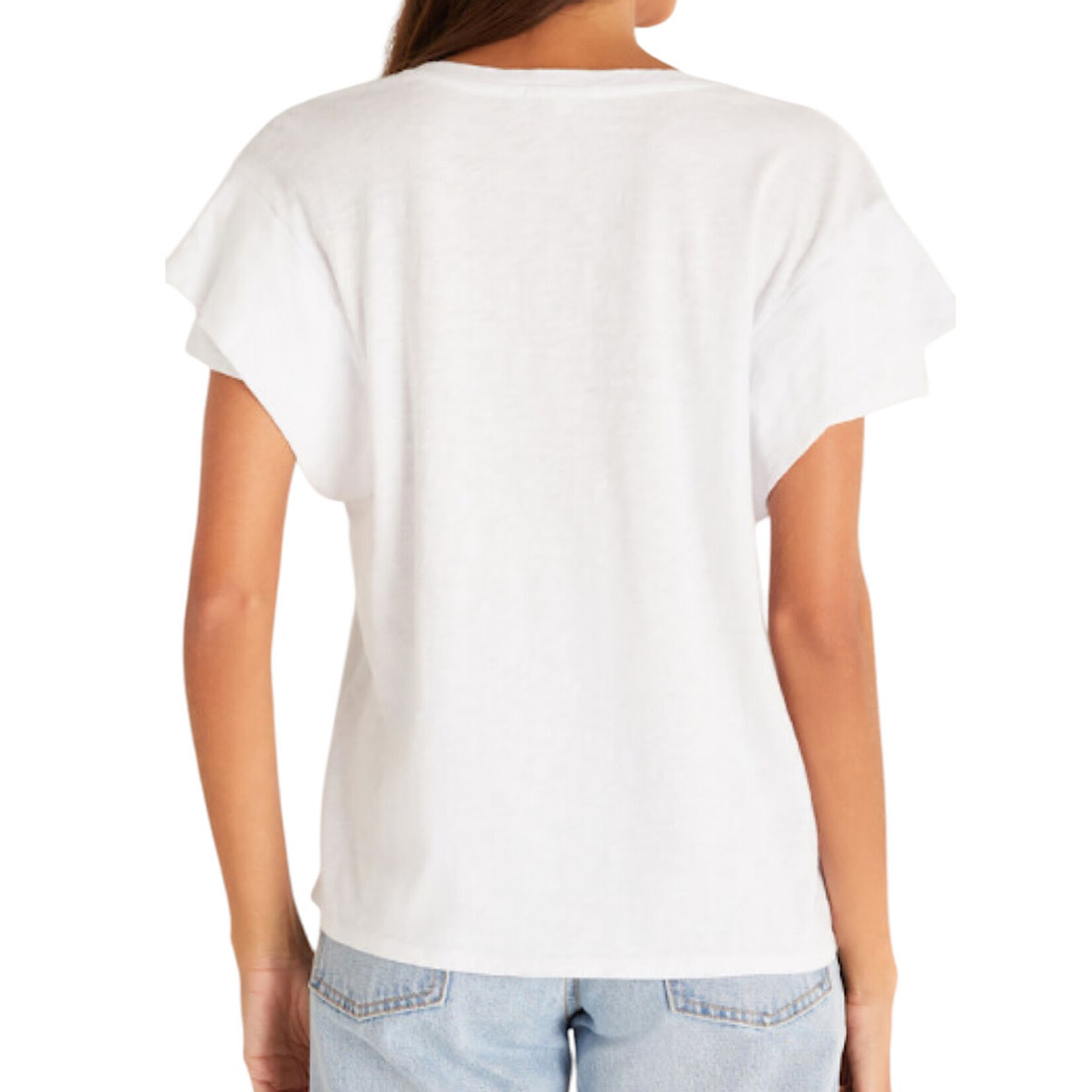 Z Supply Z Supply Adrina Slub Top White