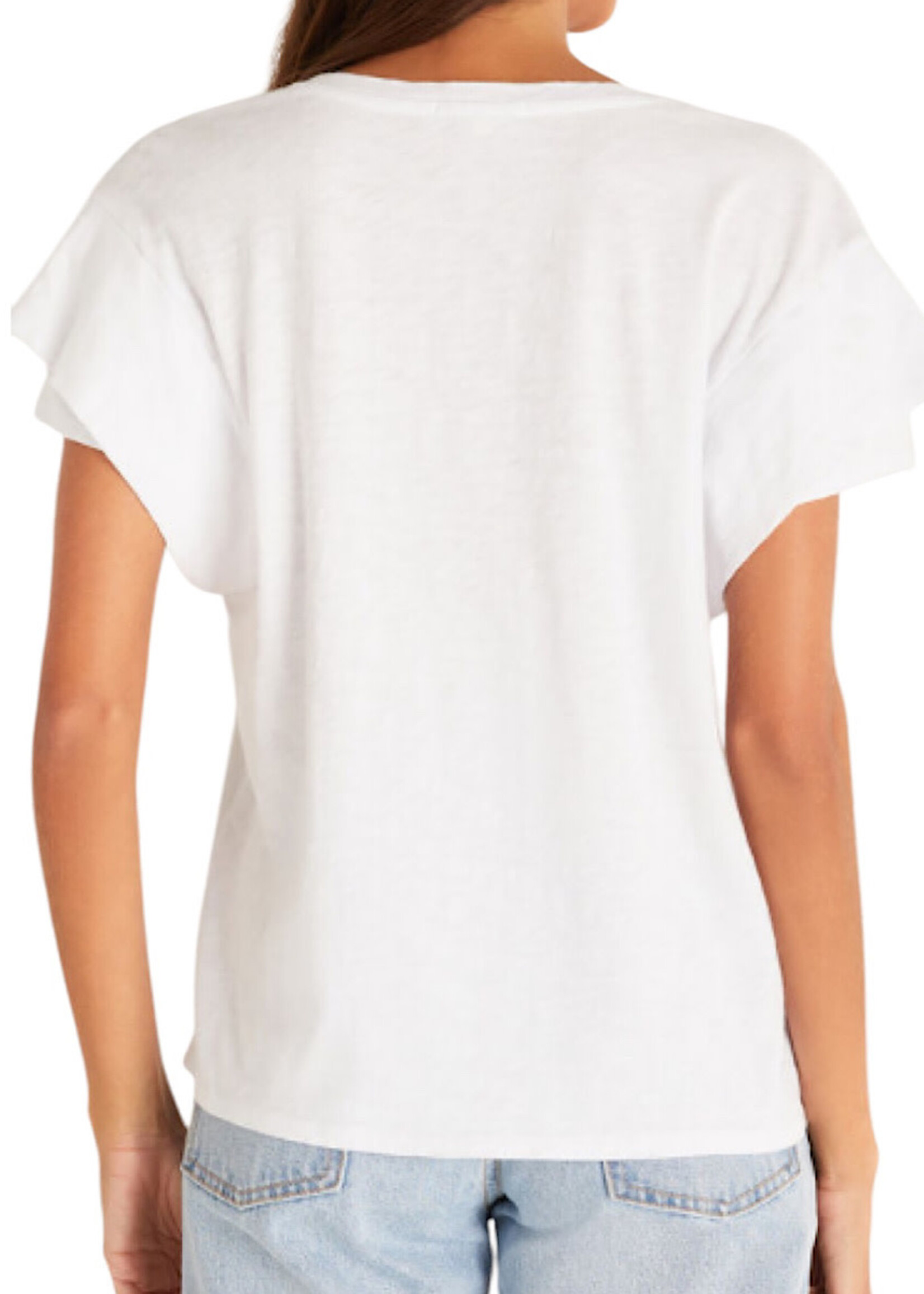 Z Supply Z Supply Adrina Slub Top White