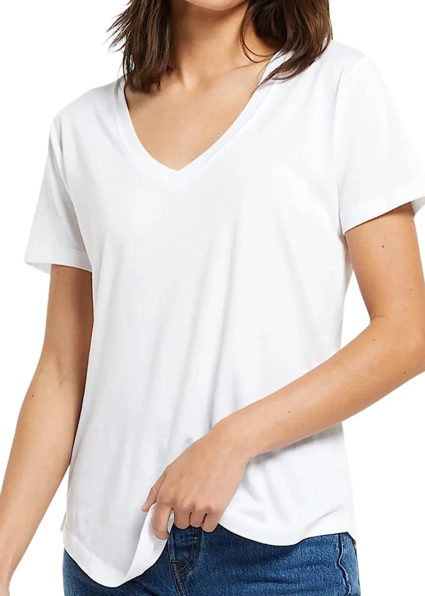 Z Supply Z Supply Kasey Modal V-Neck Tee White