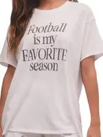 Z Supply Z Supply Boyfriend Football Tee White