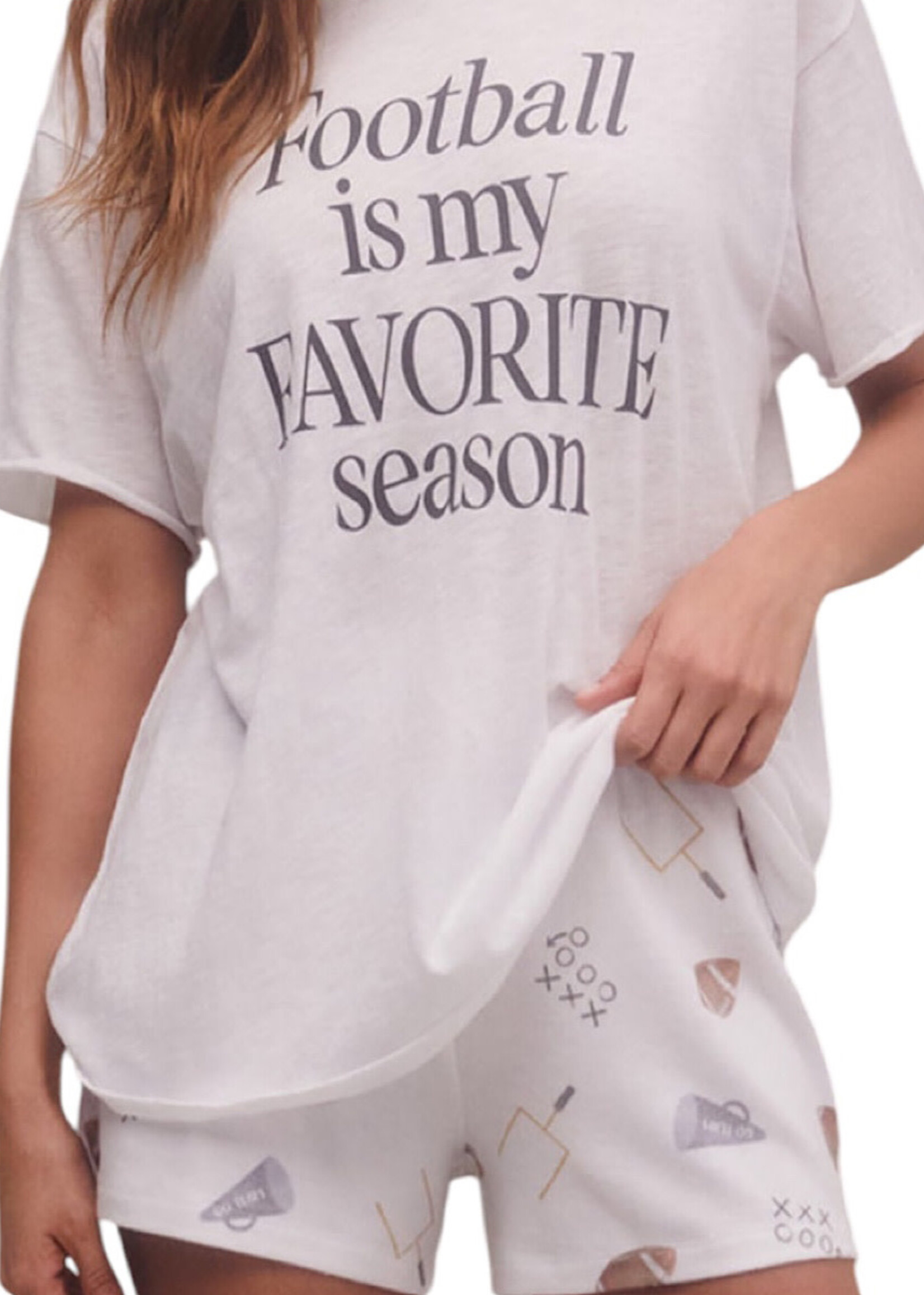 Z Supply Z Supply Boyfriend Football Tee White