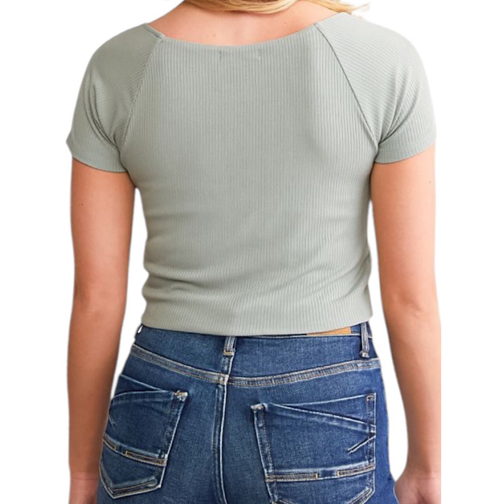 Z Supply Z Supply Kallen Rib Top Harbor Gray