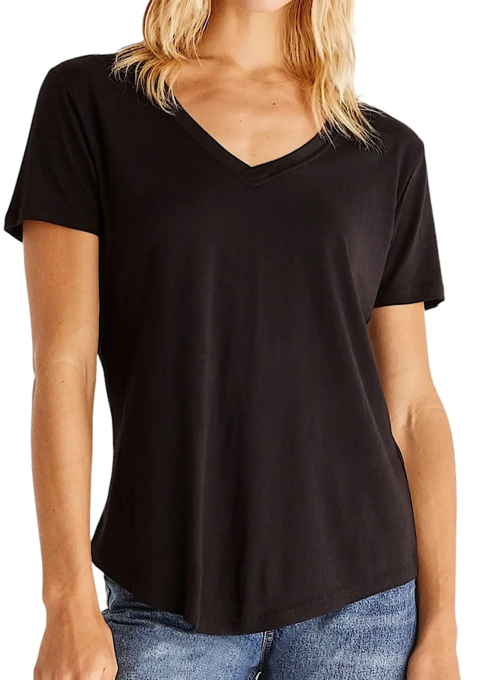 Z Supply Z Supply Kasey Modal V-Neck Tee Black