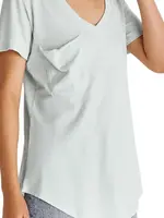 Z Supply Z Supply Cotton Slub Pocket Tee Skylight