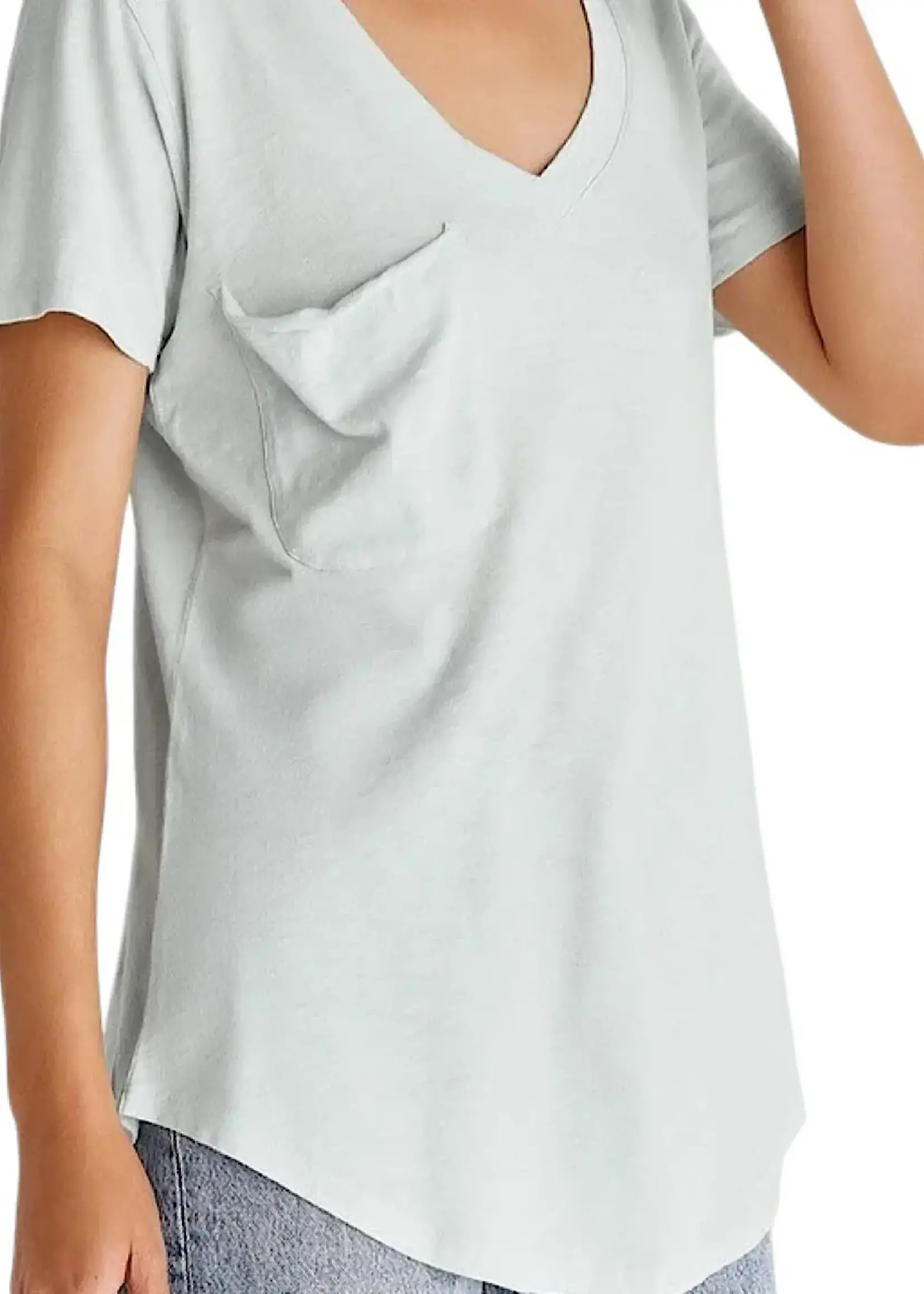 Z Supply Z Supply Cotton Slub Pocket Tee Skylight