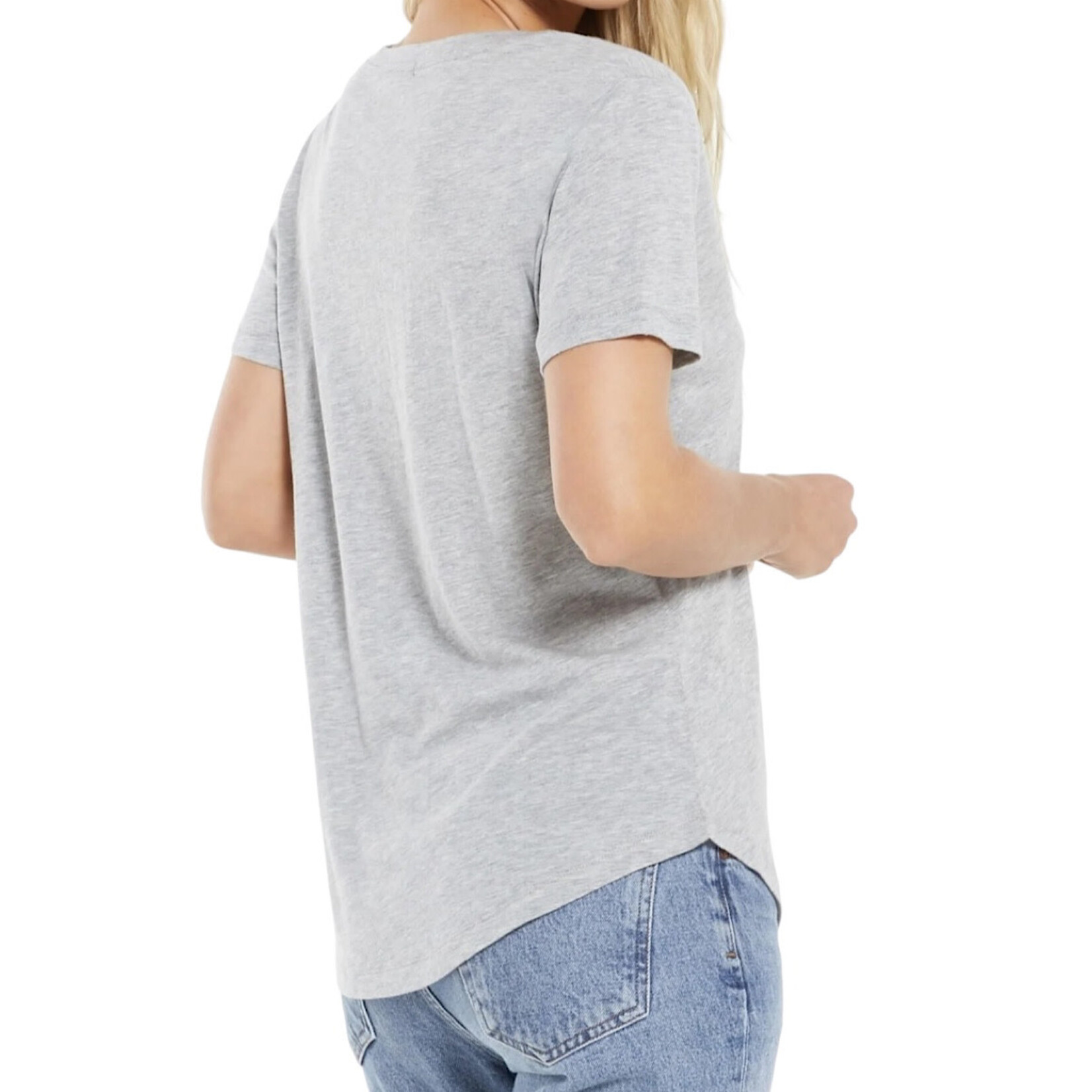 Z Supply Z Supply Kasey Modal V-Neck Tee Heather Grey