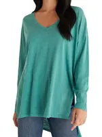 Z supply Super Chill LS Tee Amazon Green