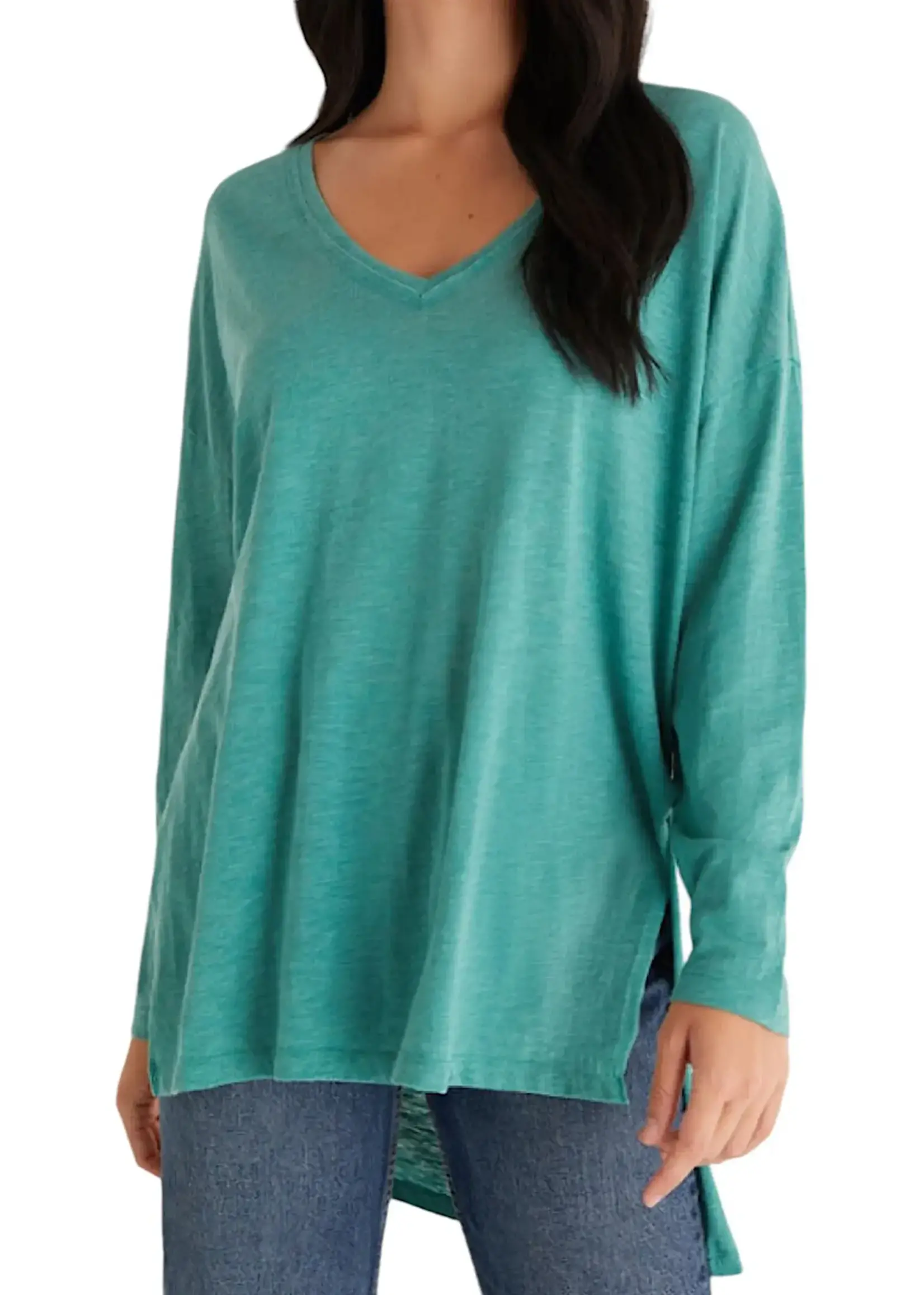 Z supply Super Chill LS Tee Amazon Green