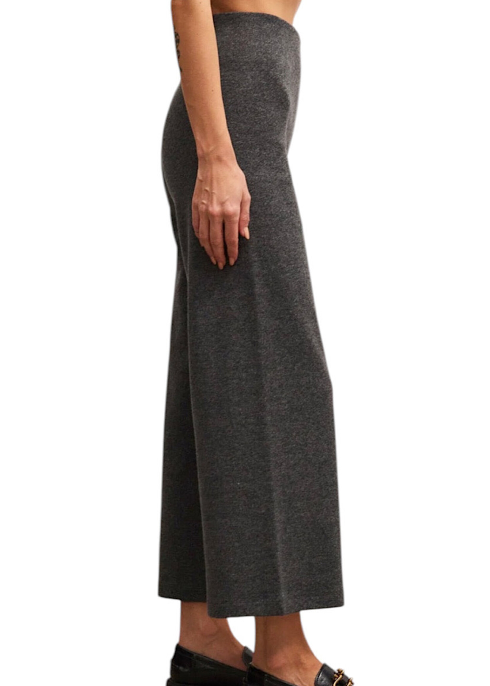 Z Supply Z Supply Delaney Brushed Rib Pant Charcoal Heather