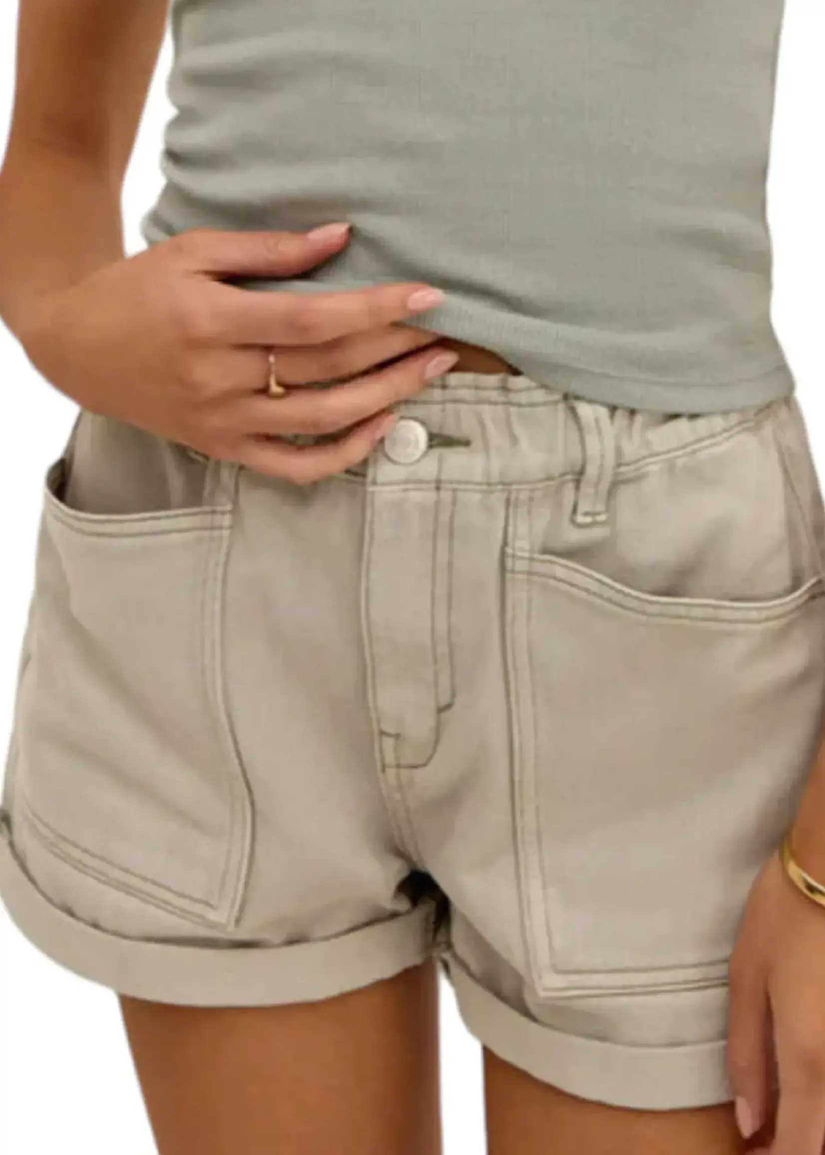 Z Supply Z Supply Odin Denim Short Pale Jade