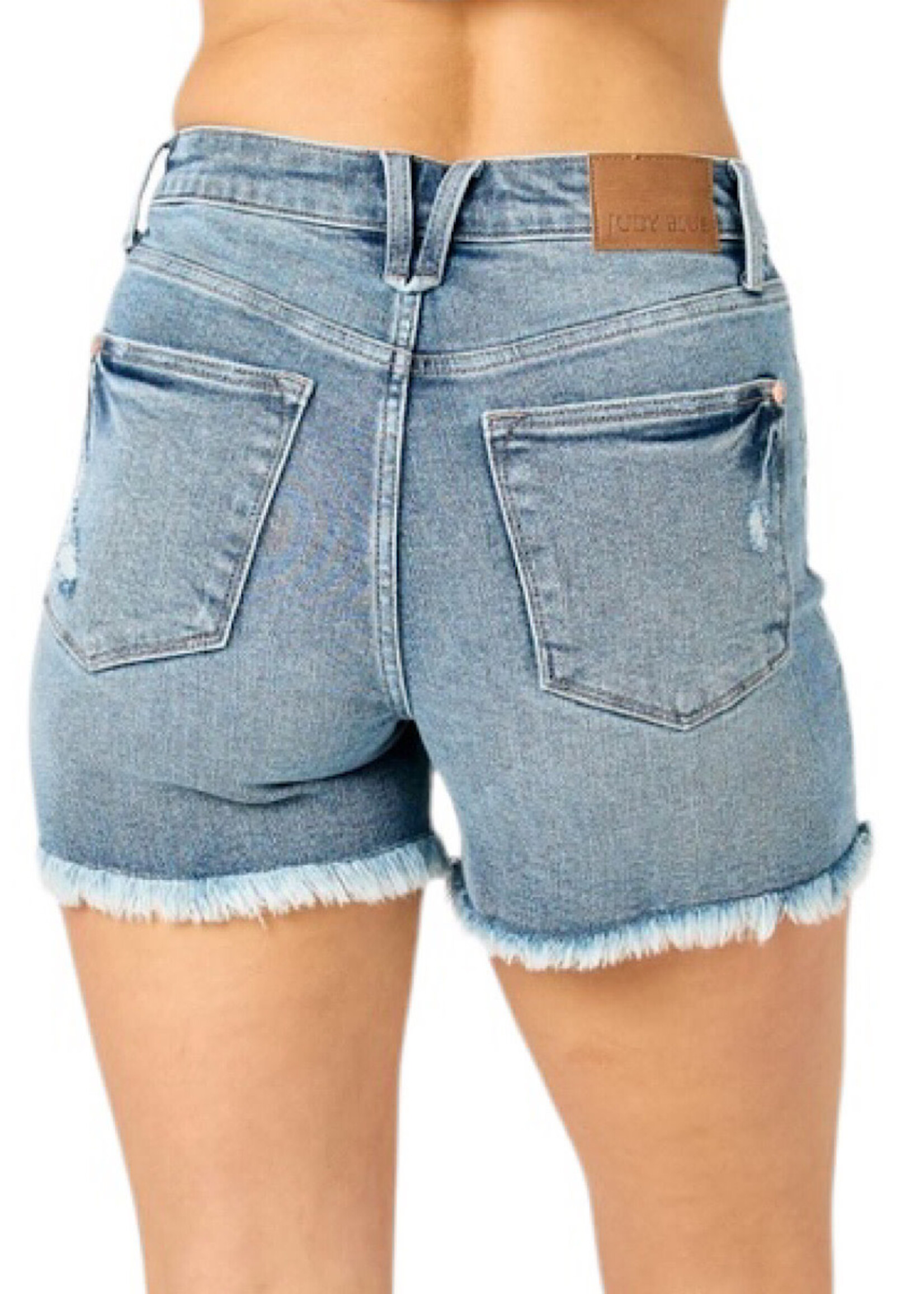 Judy Blue JB 150206 High Waist Button Fly Denim Shorts