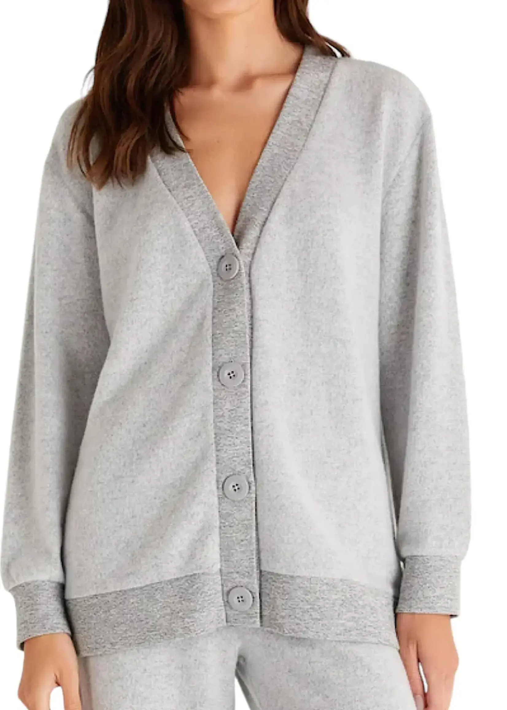 Z supply Pamelia Cozy Cardigan Heather Gray