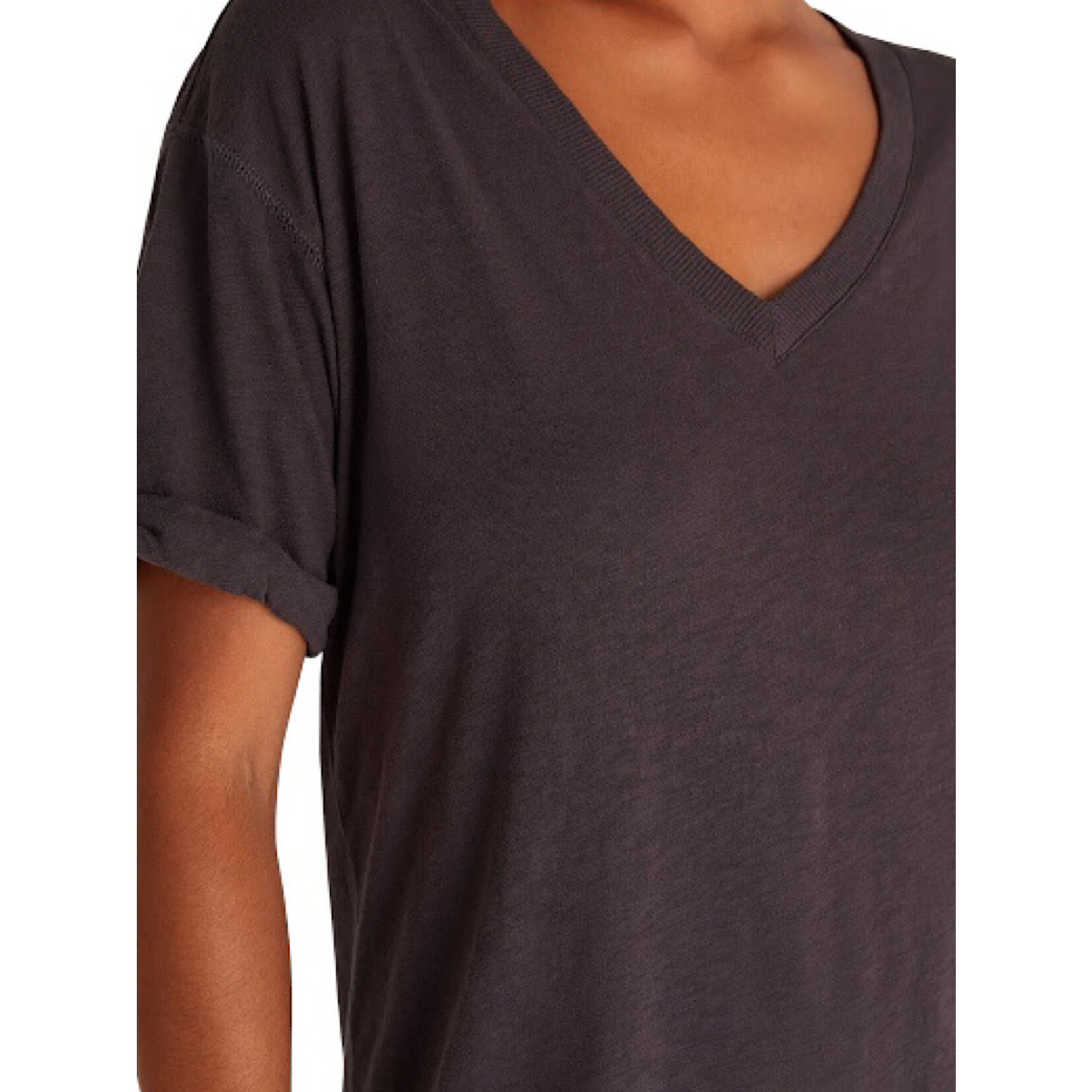 Z Supply Z Supply V-Neck T-shirt Dress Washed Black