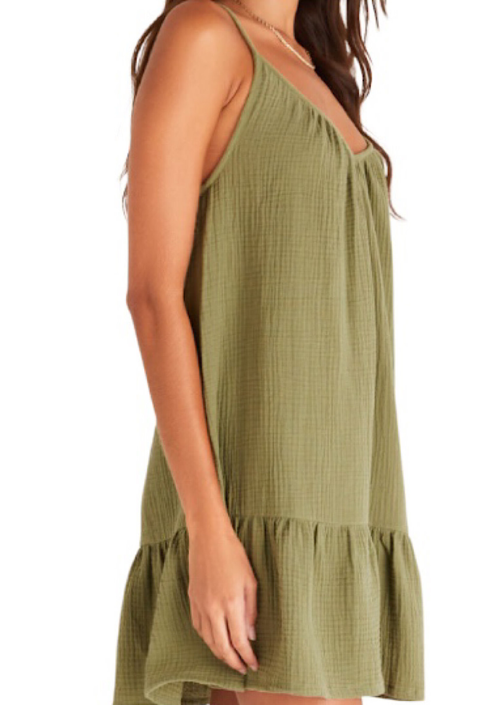 Z Supply Z Supply Amalia Gauze Dress Olive Branch