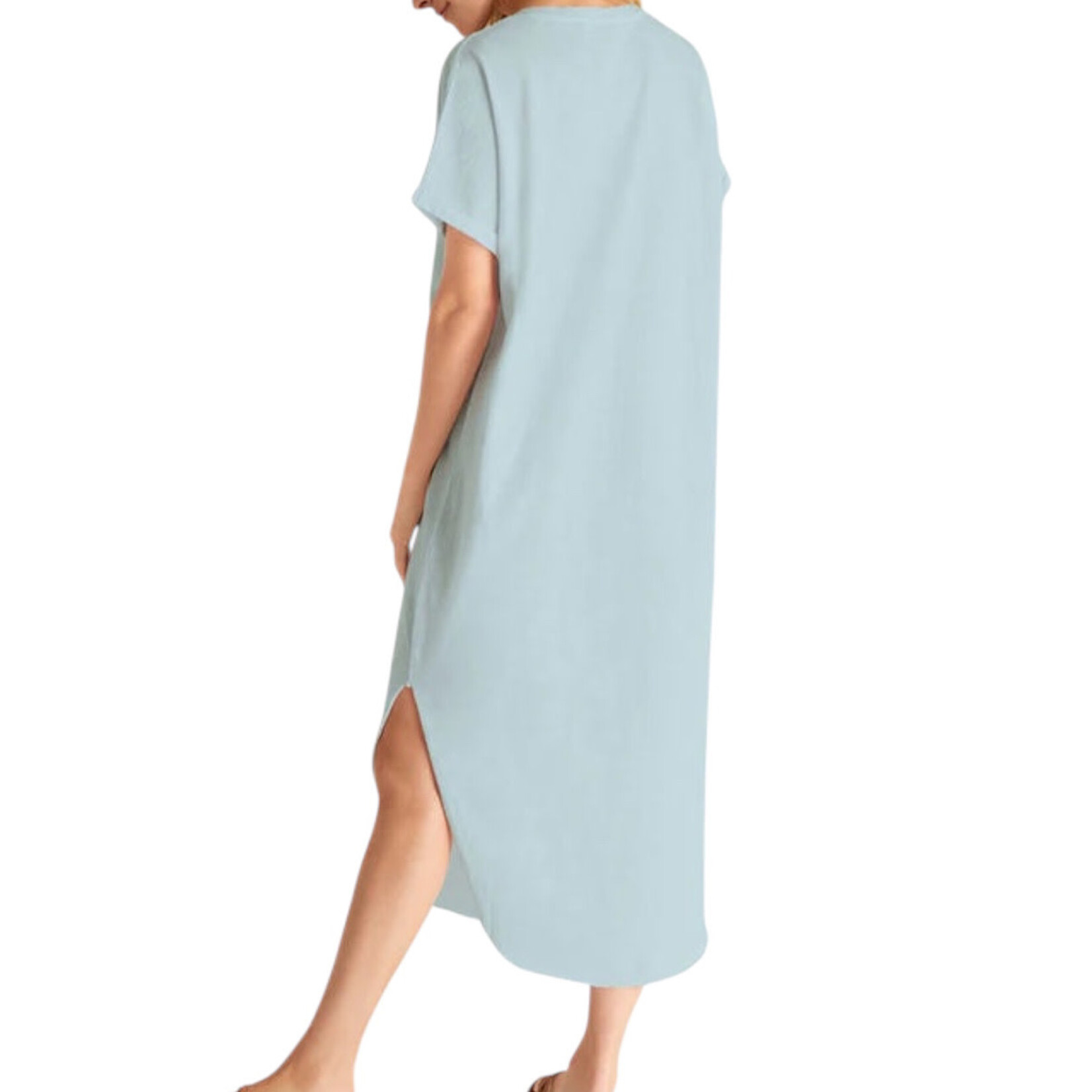 Z Supply Z Supply Leia Slub Midi Dress Light Turquoise