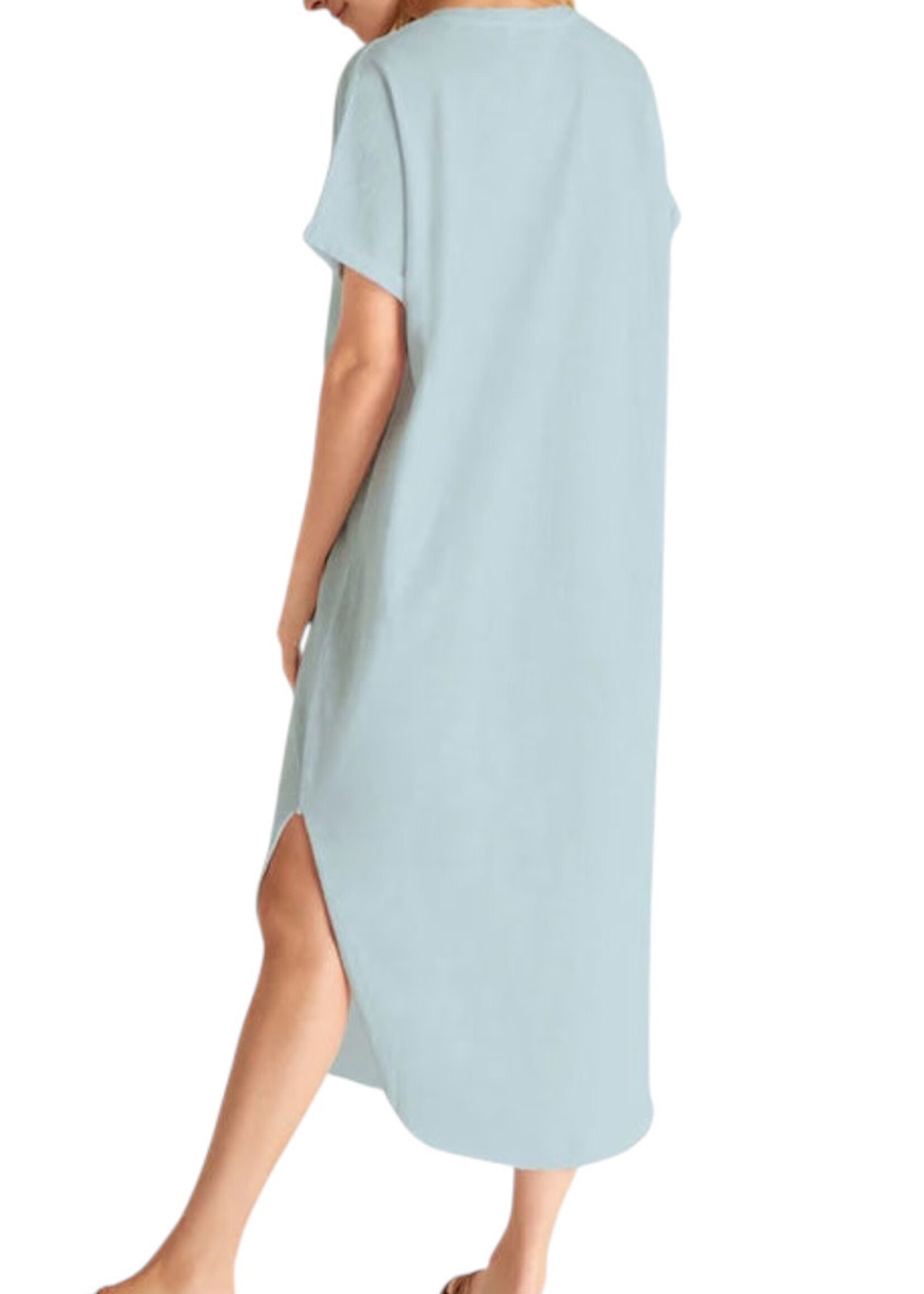 Z Supply Z Supply Leia Slub Midi Dress Light Turquoise