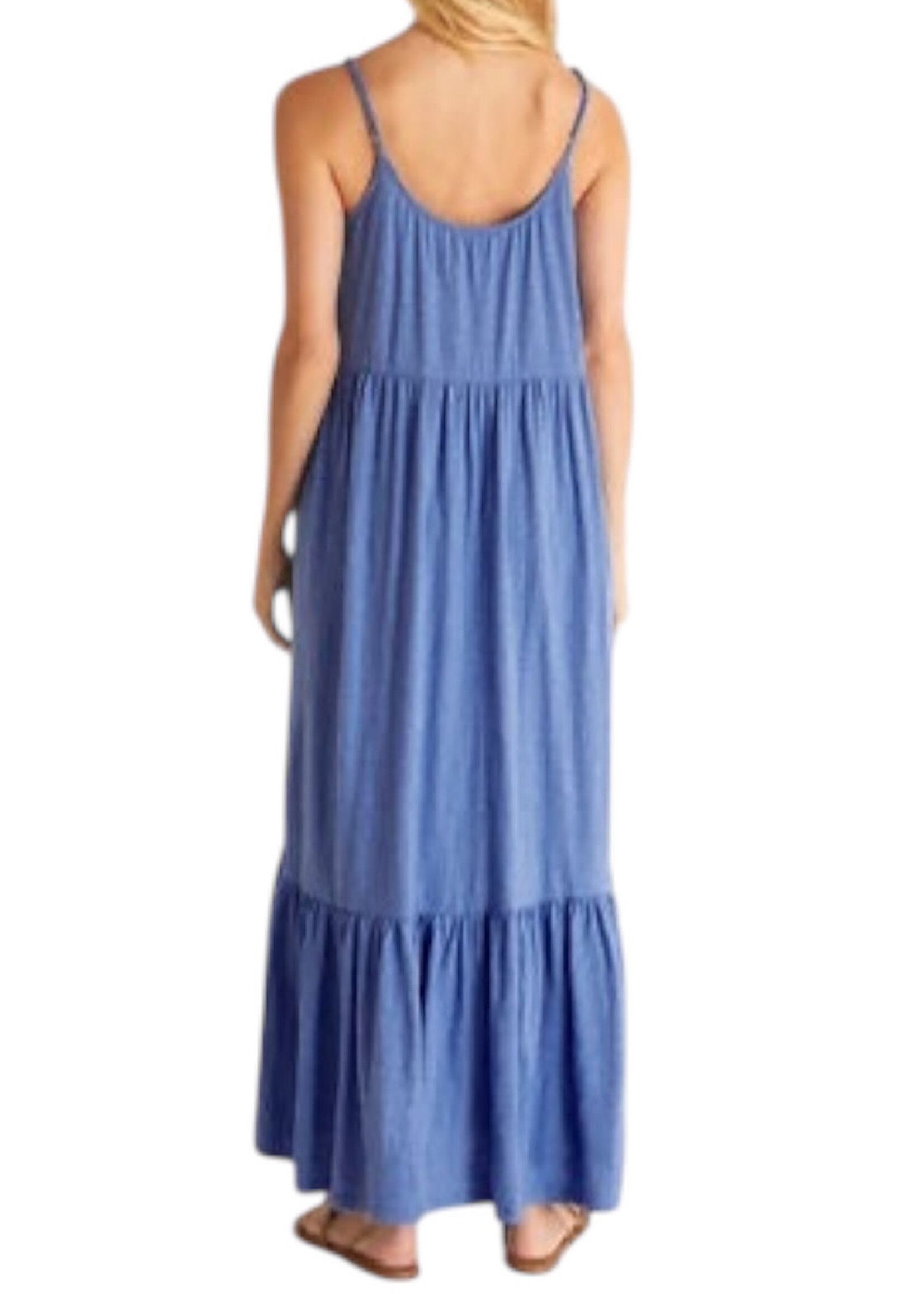 Z Supply Z Supply Lido Slub Midi Dress Pacific Blue