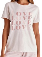 Z Supply Holiday Easy Love White Tee