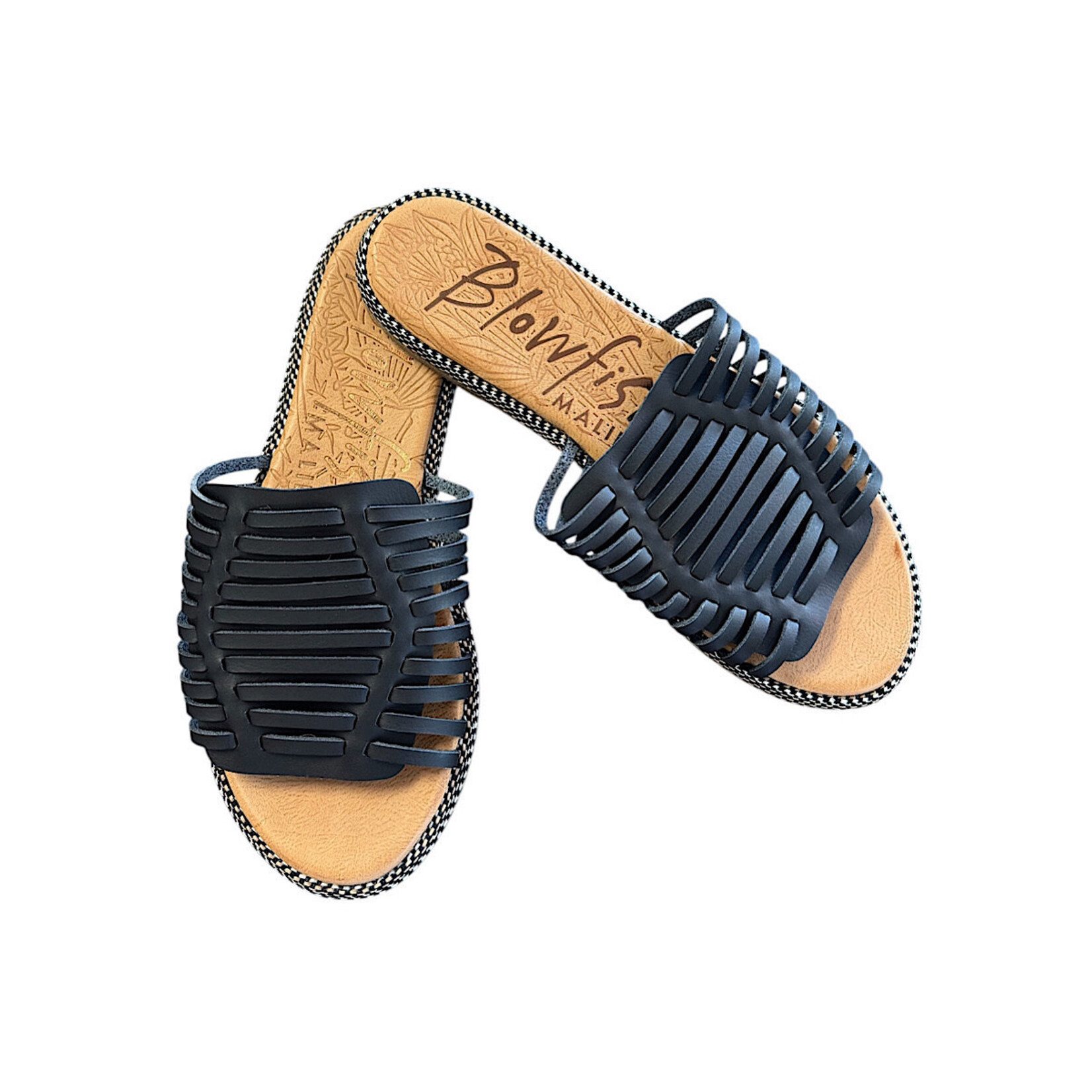 Blowfish Black Rylim Slip On Sandals