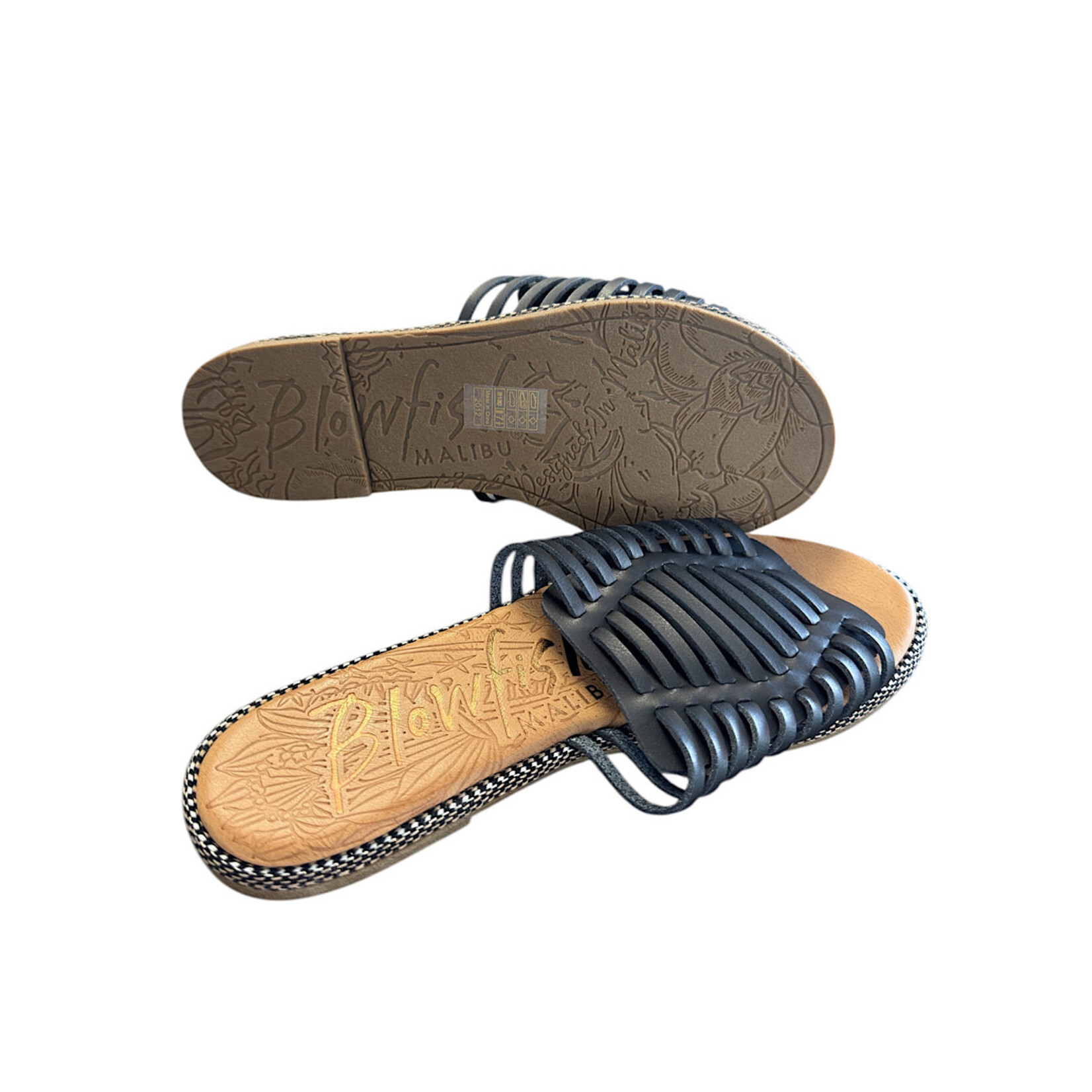 Blowfish Black Rylim Slip On Sandals