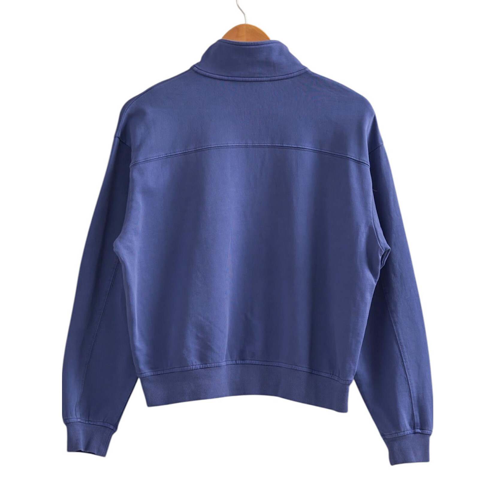 Dusty Indigo Half Zip Long Sleeve Pullover