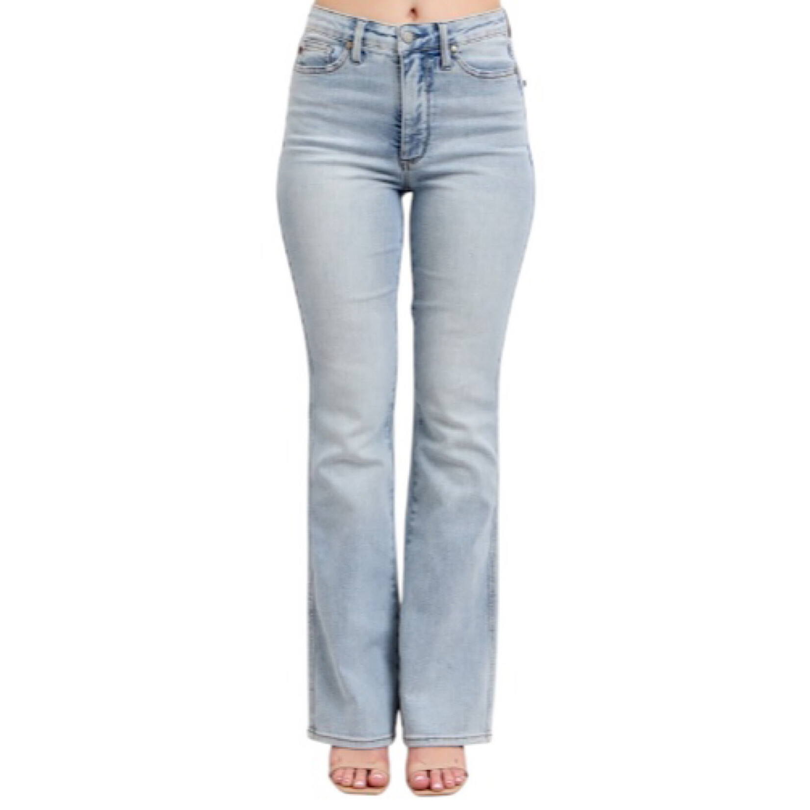Judy Blue JB88784 H/W Tummy Control Bootcut LT Short Length Jeans