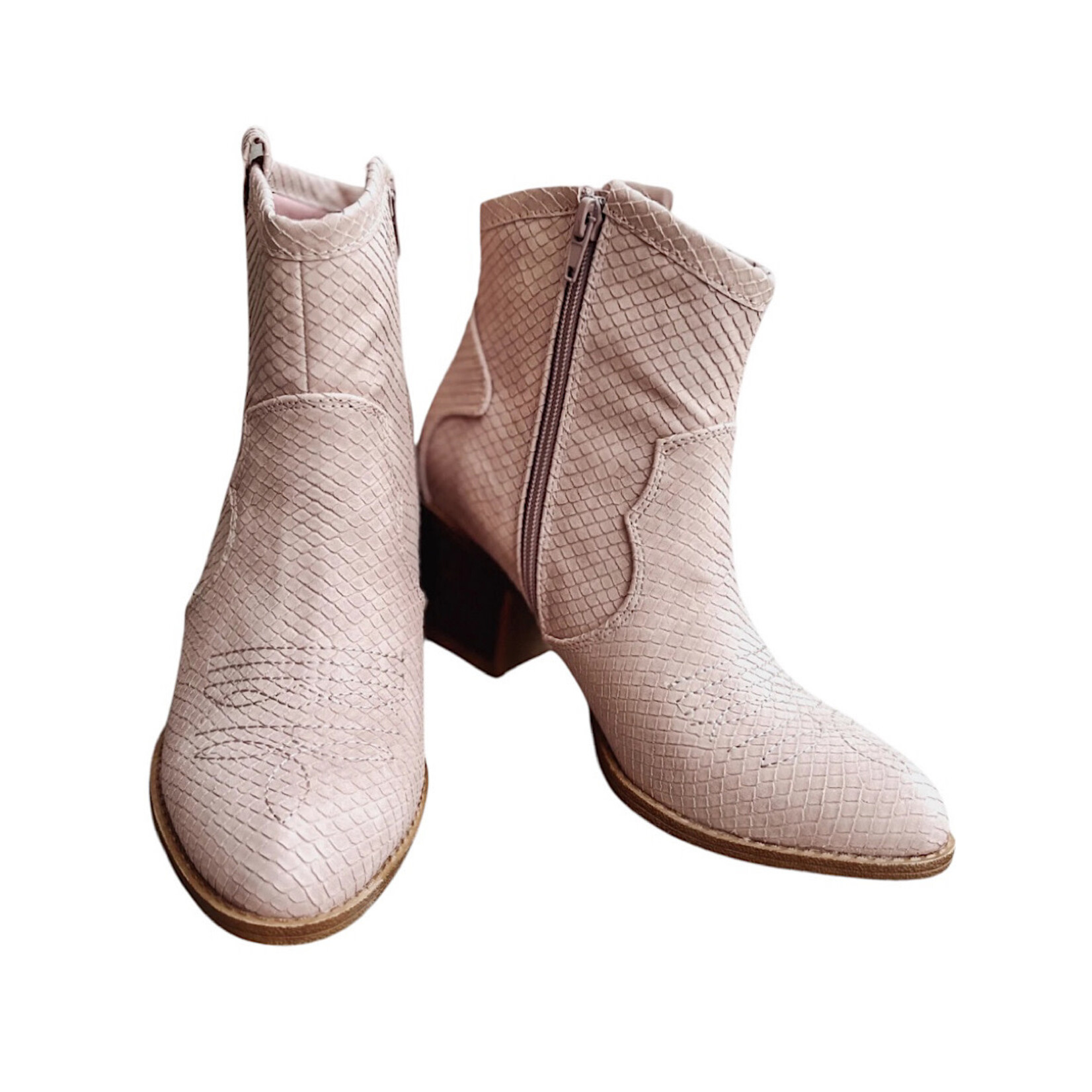 Dirty Laundry Unite Snake Blush Bootie