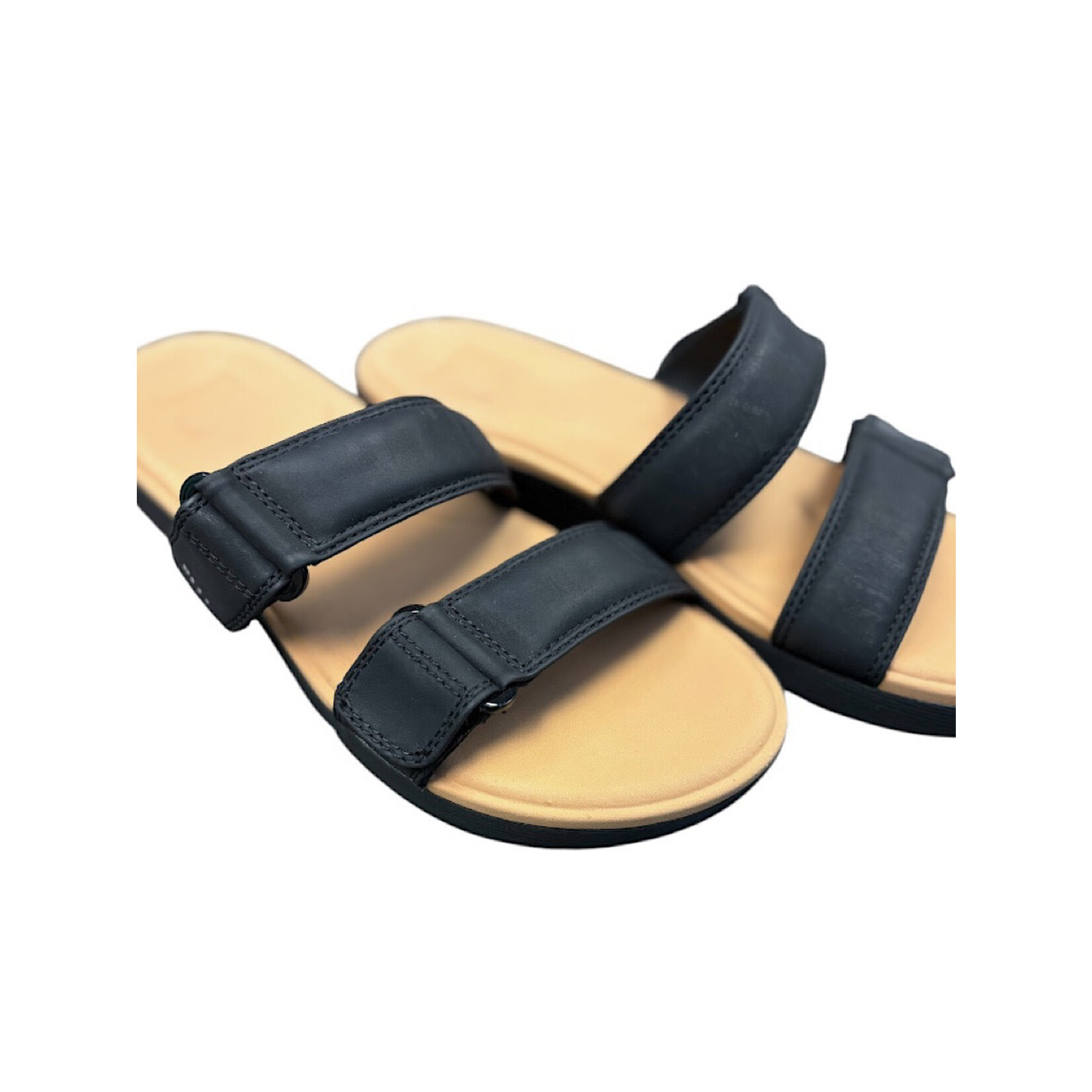 Reef Cushion Cloud Roa Women Size 9 Slide Sandals with Adjustable Straps Black -RF