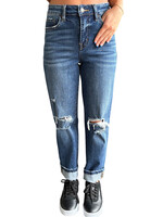 Mica Denim MICA MDP-T508 Dark Wash Dad Jean Size 25-RF