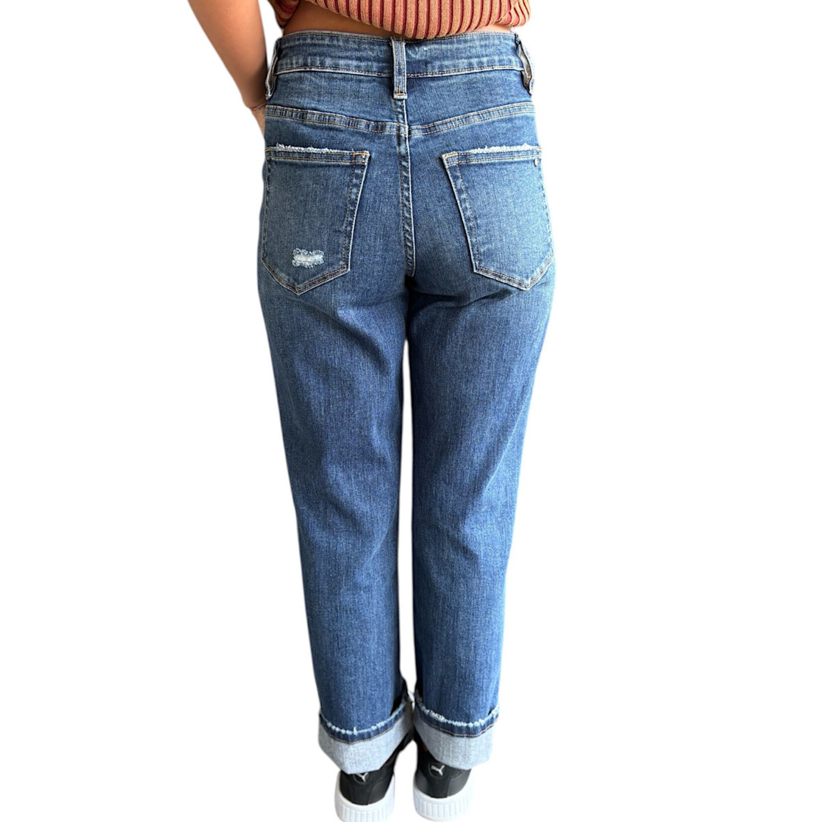 Mica Denim MICA MDP-T508 Dark Wash Dad Jean Size 25-RF